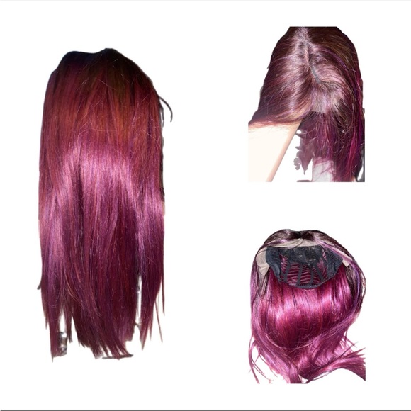 Red/purple highlights wig - Picture 1 of 9